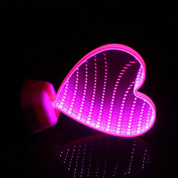 LED double-sided love tunnel light with rose red illumination measuring 16cm long