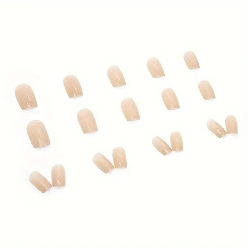 Plastic nail art set in solid colour MY119, showing multiple decorative pieces for ladies.