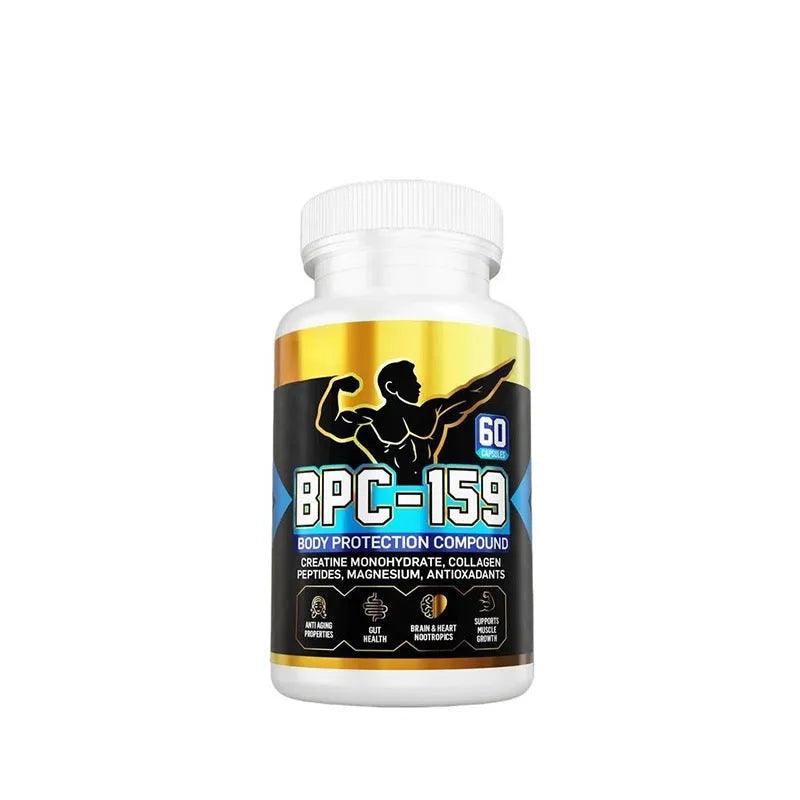 Body energy supplement capsules in one bottle packaging