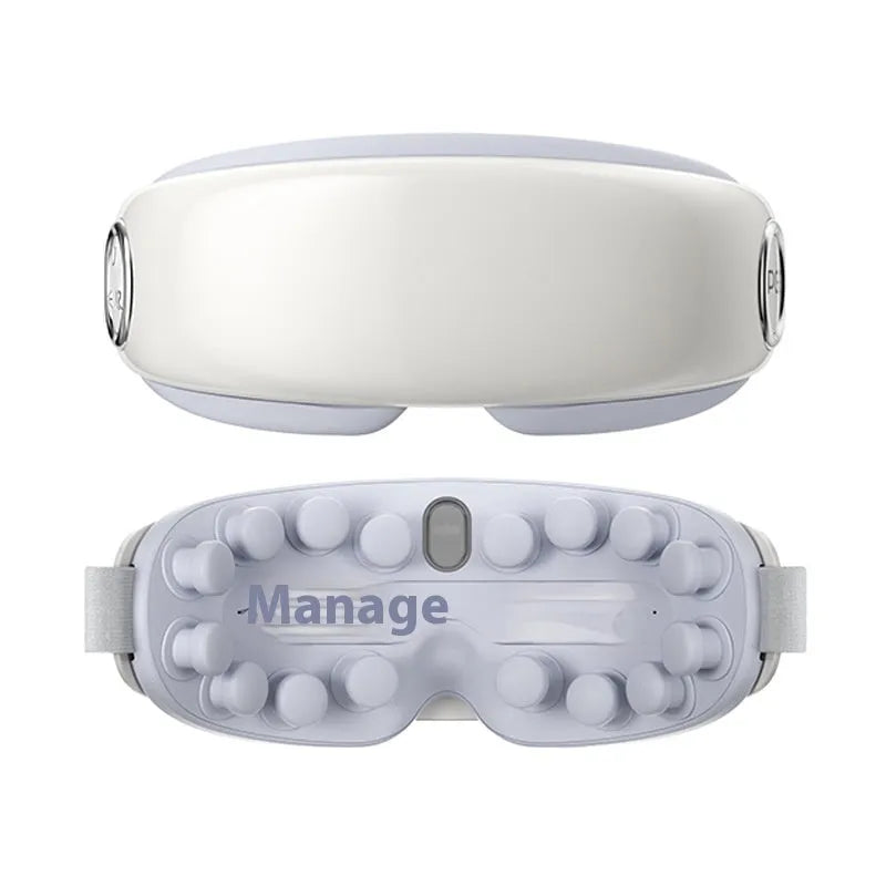 Steam smart eye moisturising instrument in purplish grey with Bluetooth hot compress massage function