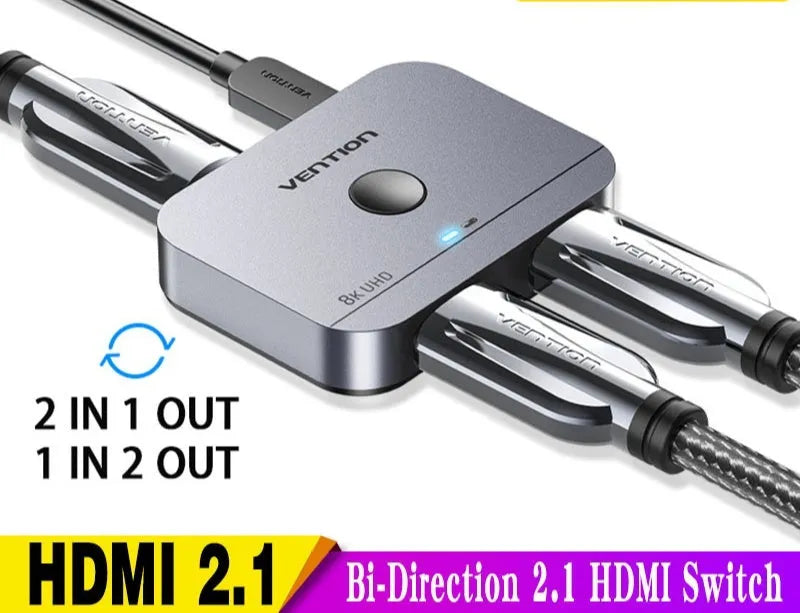 Alloy HDMI cable separator for computer to television connections in black or grey finish