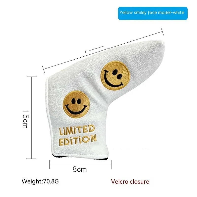Golf putter sleeve in various novelty designs including bear, skull, and animal prints
