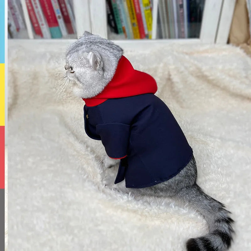 Tiger staff yuren coloured hoodie photo prop for cats and dogs in small and medium sizes