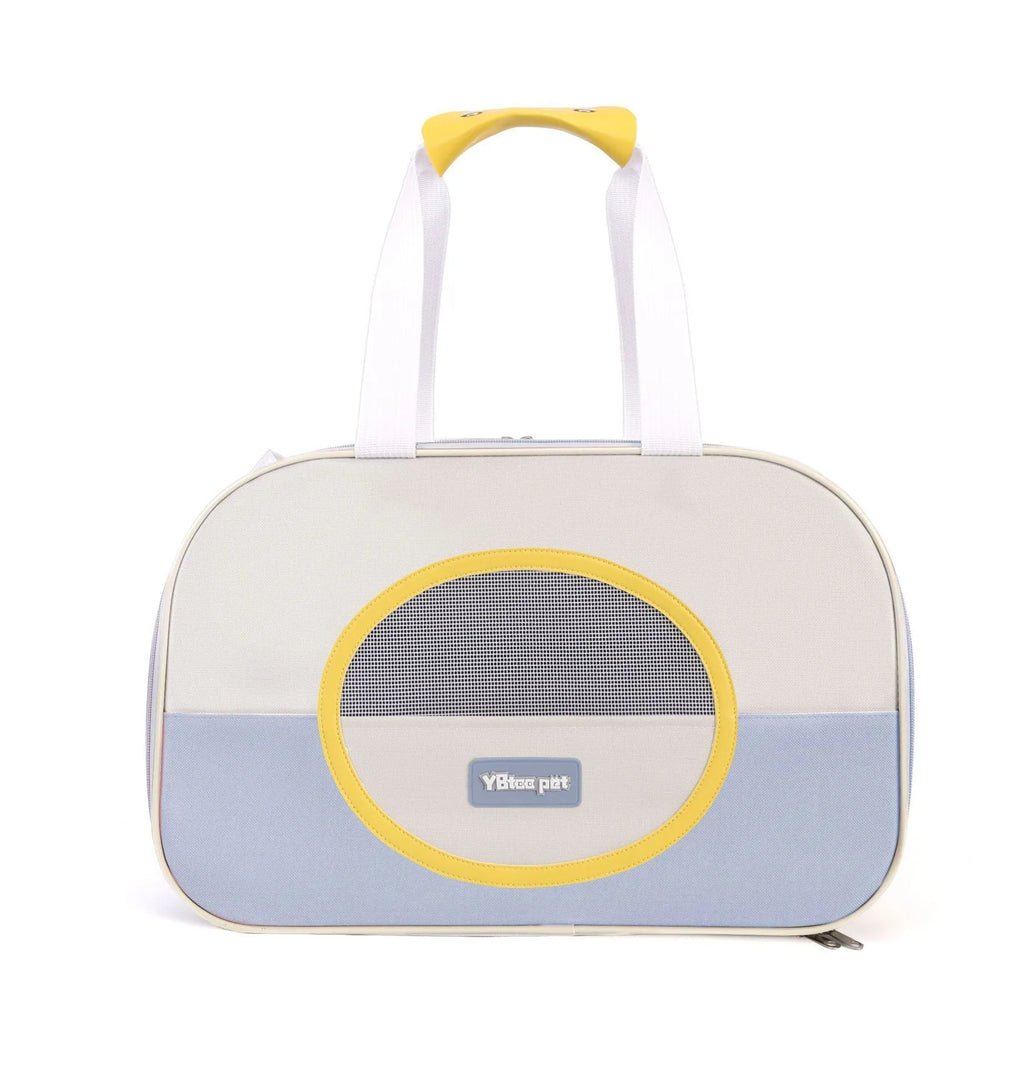 Foldable Oxford cloth cat backpack with contrast colour pattern and medium-soft padding
