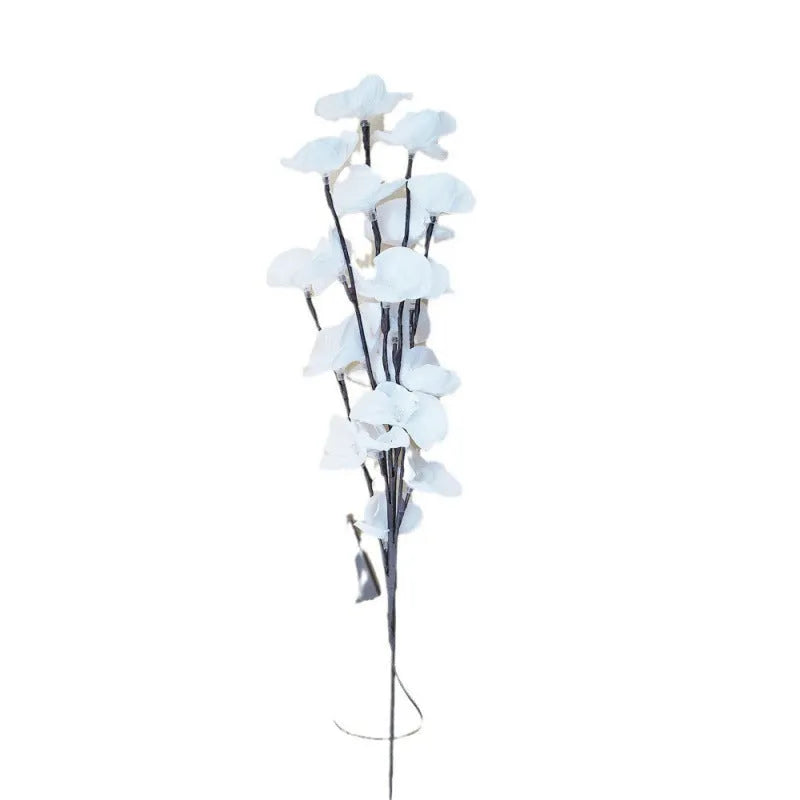65cm pink LED phalaenopsis branch decorative light with fabric and plastic construction