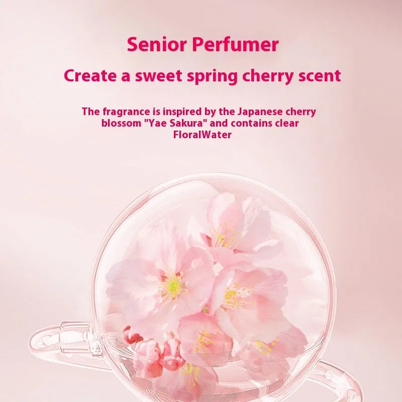 Sakura shampoo conditioner shower gel 500ml set with cherry blossom theme