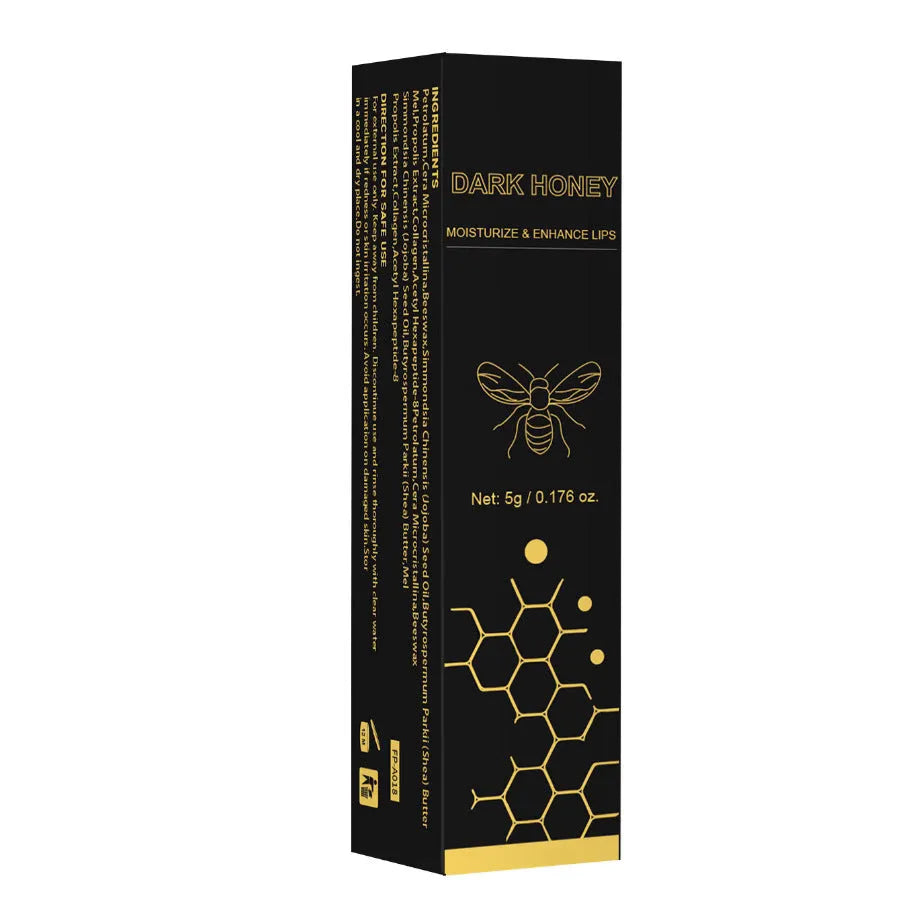 Dark honey lipstick bullet containing 5g of product for universal application