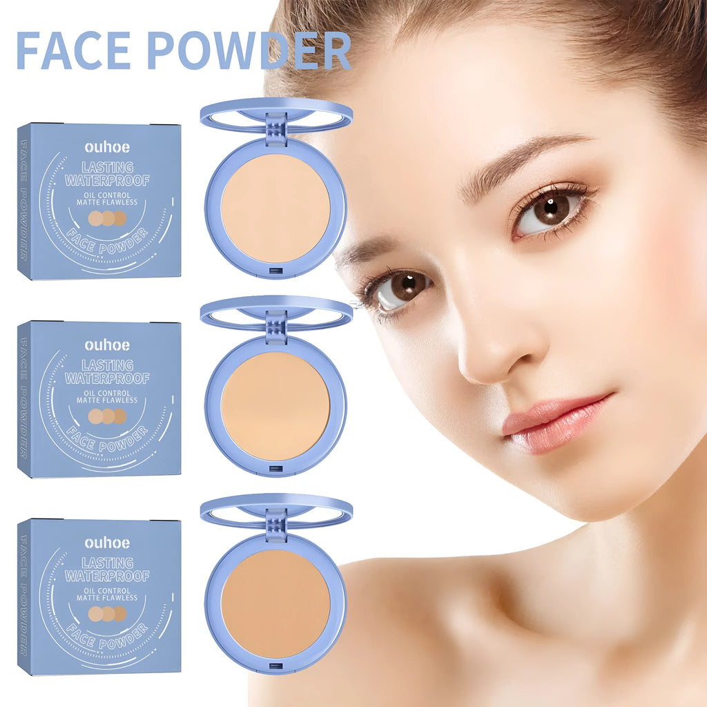 Finishing powder compact 8g natural flawless makeup setting powder