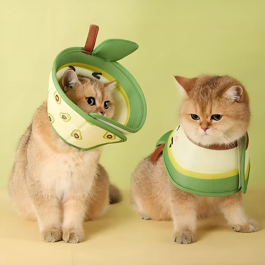 Soft adjustable cat cone collar for post-surgery recovery and wound protection