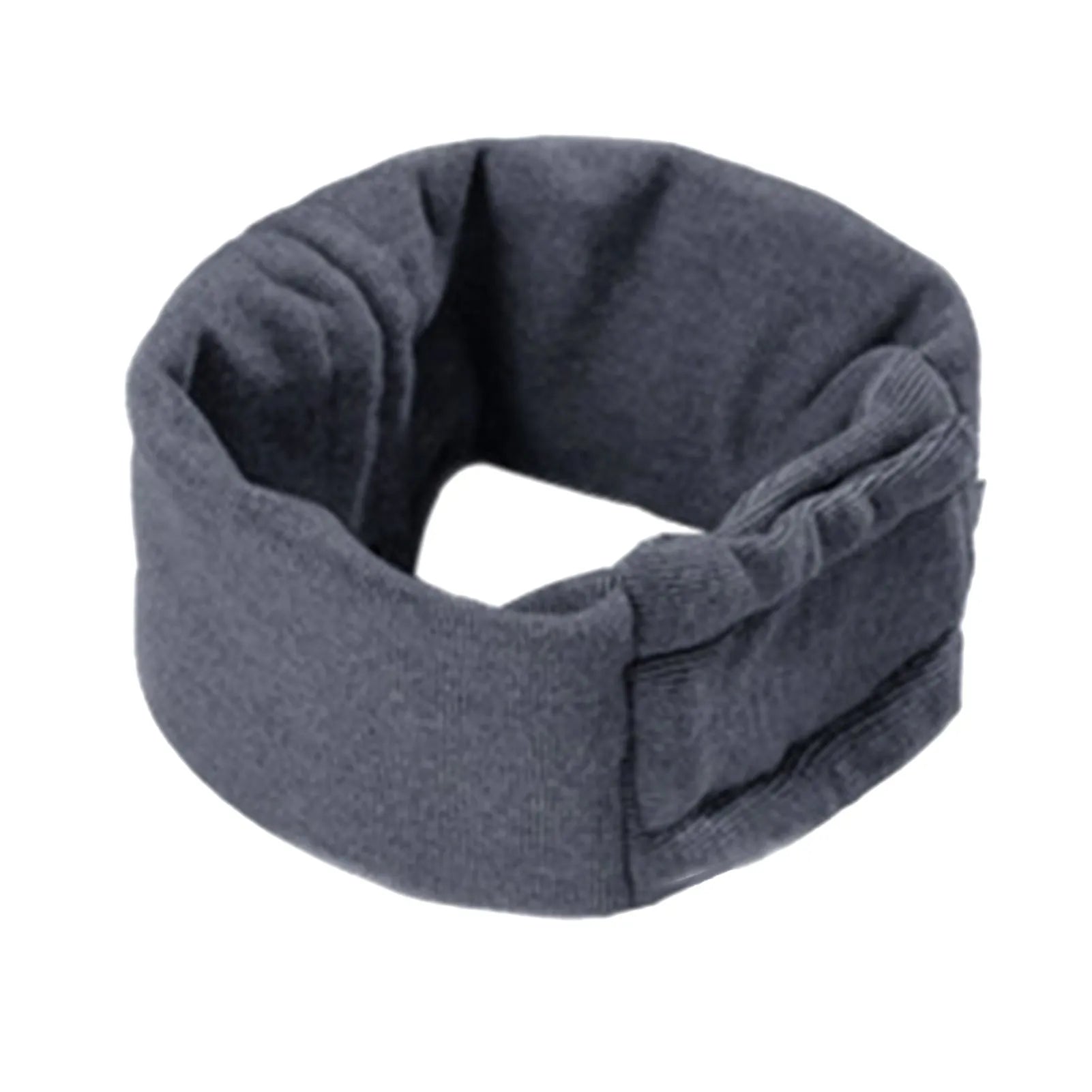 Black dog head cover hoodie with ear wraps for noise reduction and anxiety relief