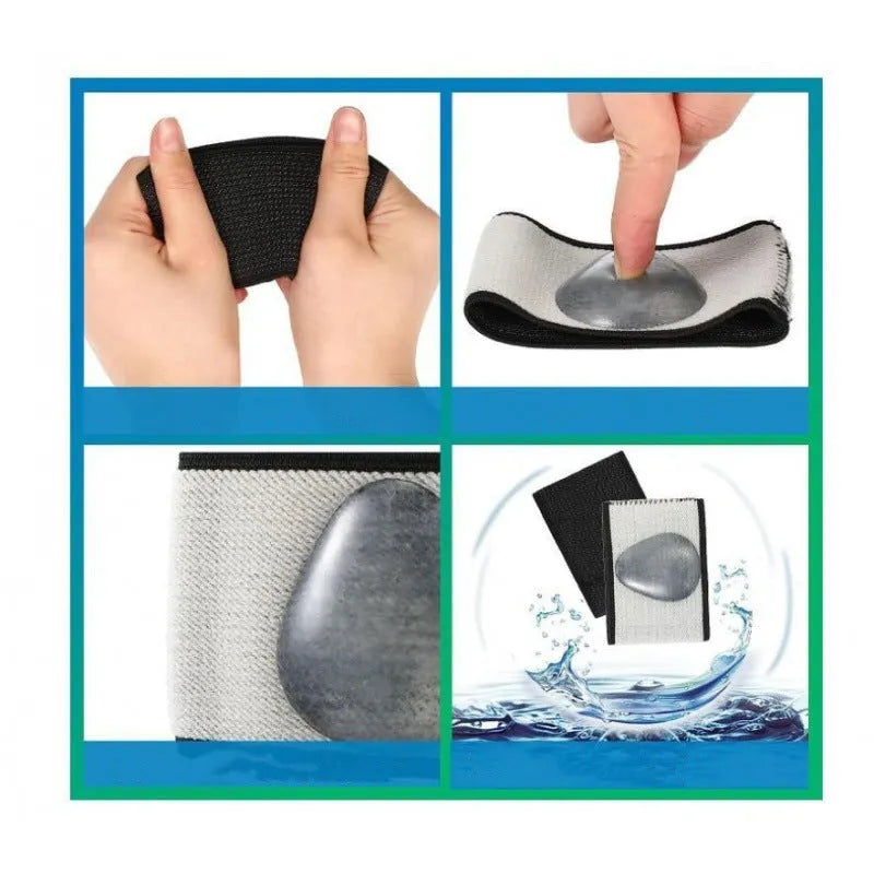 Elastic foot bandage with heart-shaped arch support pad for flat feet relief