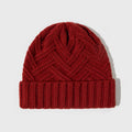 Women's wool knitted dome crown winter hat in six colour options including ivory white, khaki, red, brown, grey and black