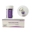 Chlorine dioxide test paper bottle containing 50 pieces for 0-1000mg/L waste water concentration detection