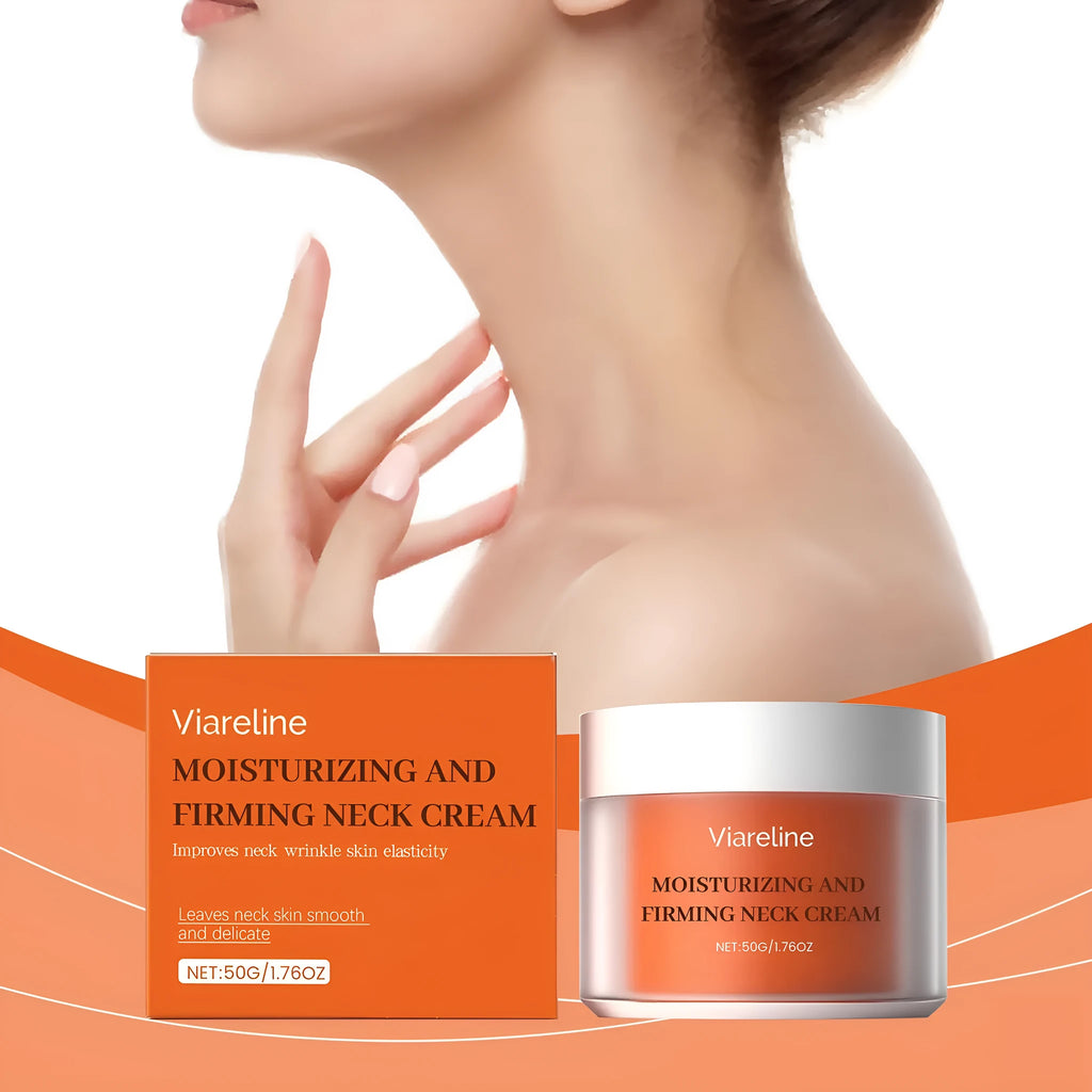 50g neck contour moisturising cream jar with 6.3cm compact packaging for daily skin care