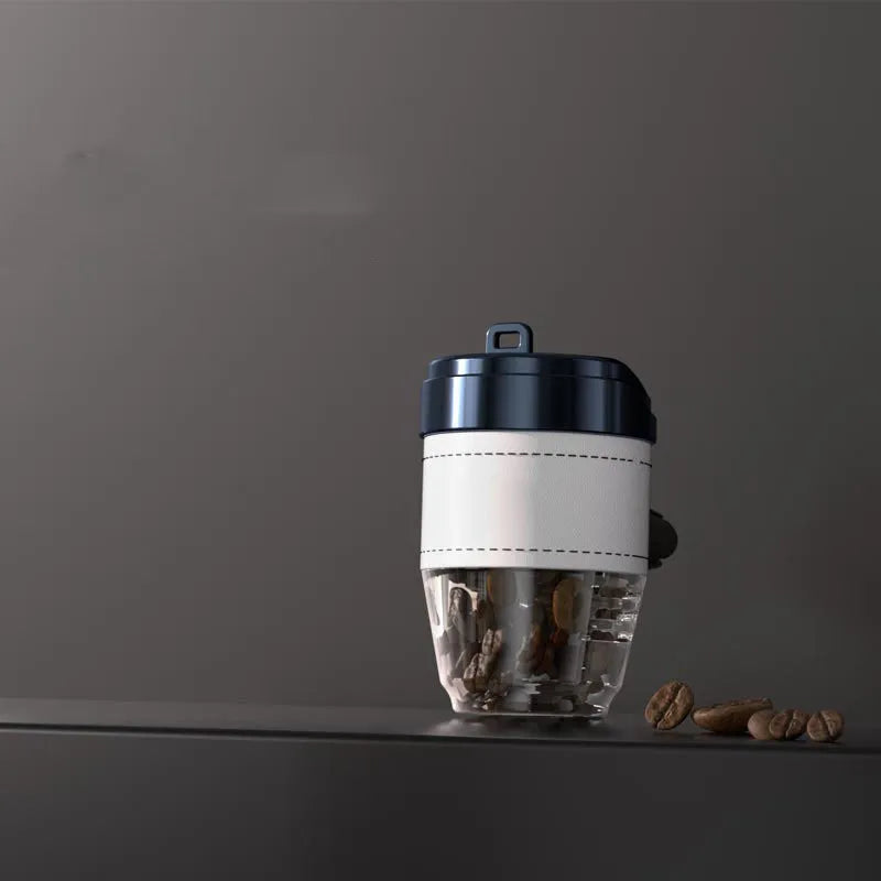 Coffee cup shaped car air freshener in various colours providing fragrance and odour removal.