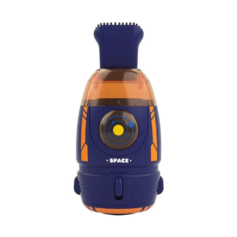 USB charging handheld desktop vacuum cleaner in blue colour with compact design for desk cleaning