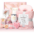 Aromatherapy candle soap bath gift set in modern plastic packaging for birthdays