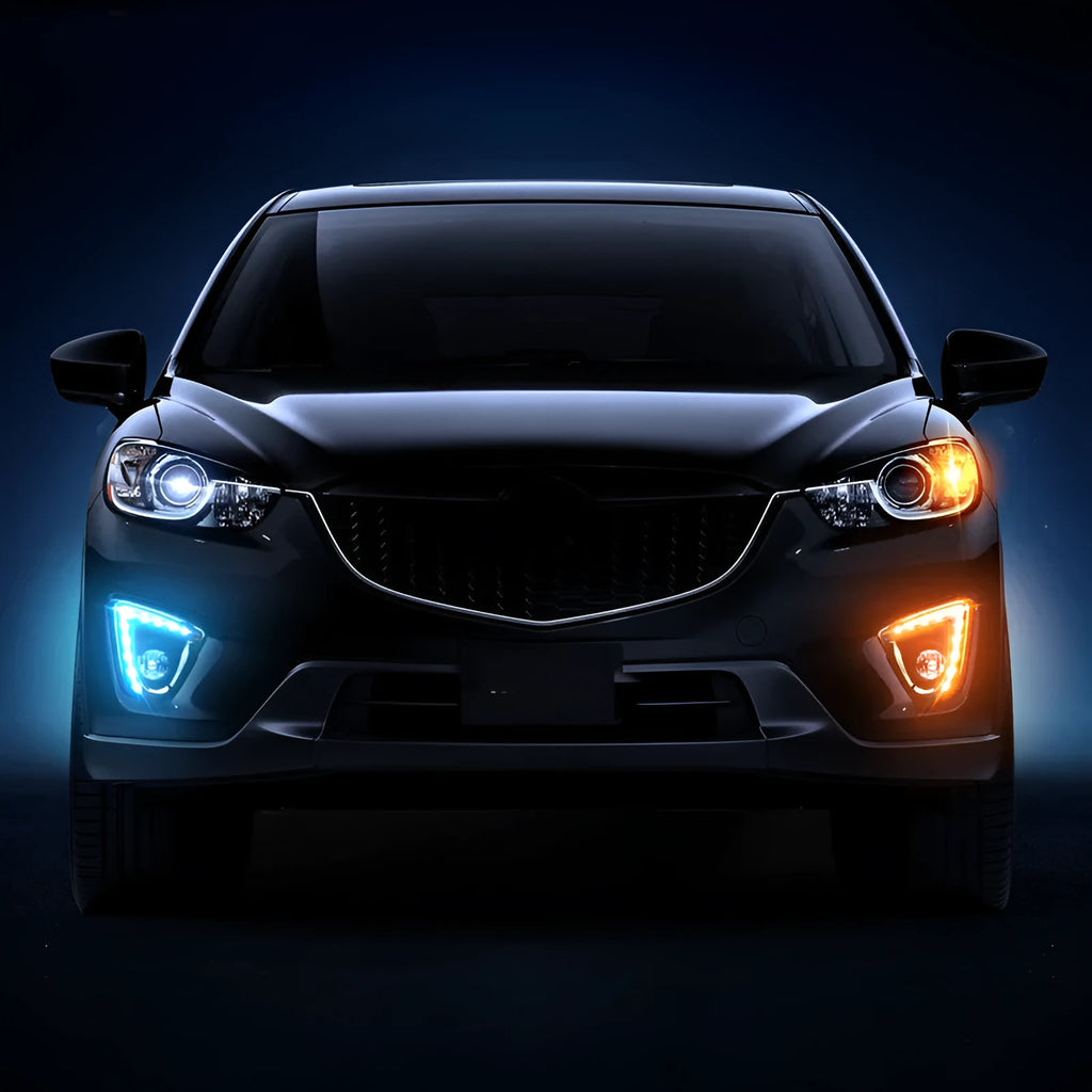 Mazda CX-5 daytime running lights LED replacement lamps with electroplated white light options