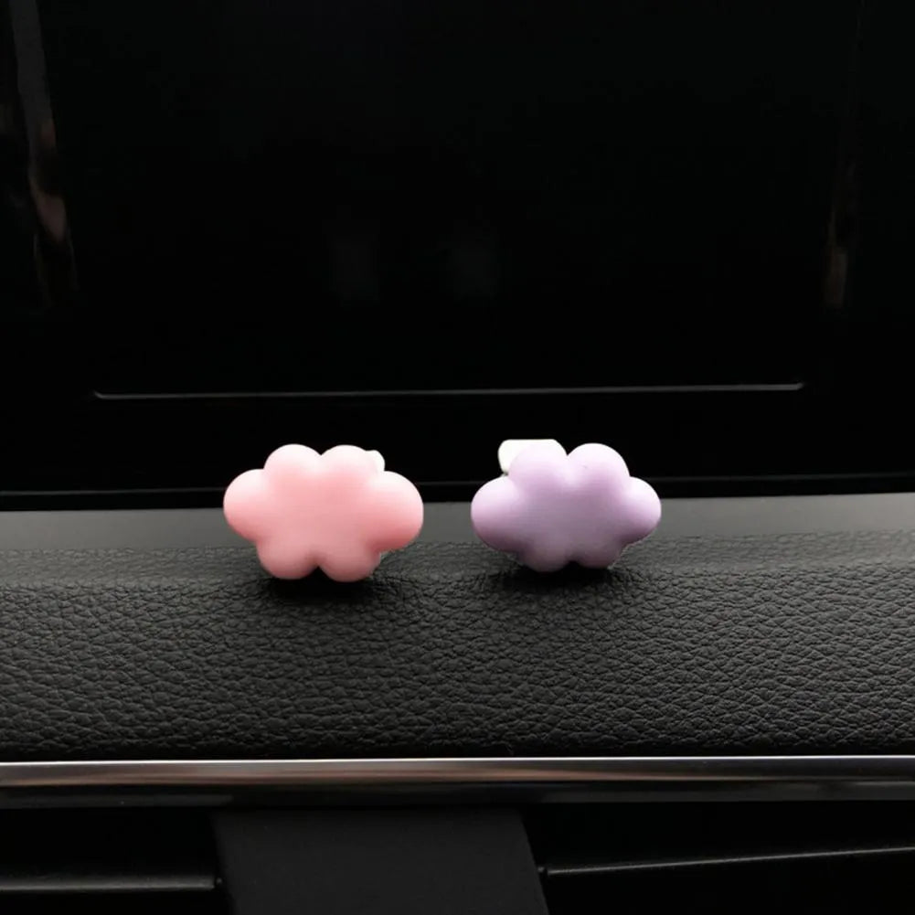 Baiyun cartoon resin car fragrance clip for air vents in assorted pastel colours.