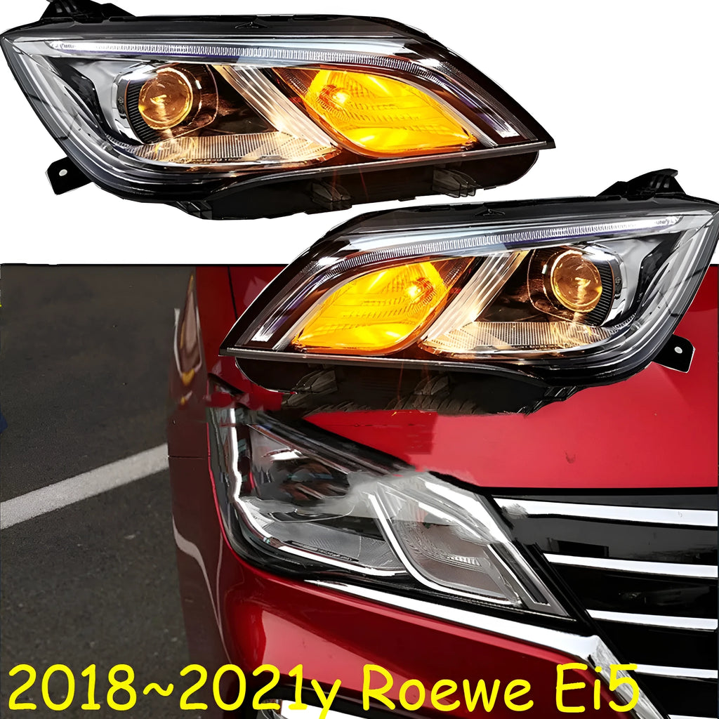 Car headlight pair for 2018-2021 models showing left and right ABS units with nine-line LED design