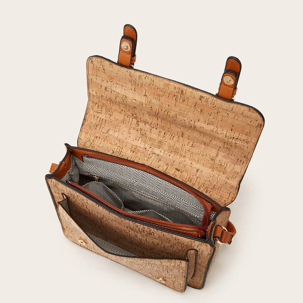 Women's printed crossbody bag with large capacity and single shoulder strap in PU material
