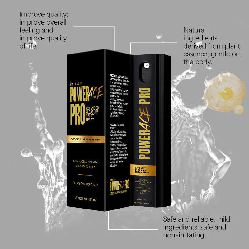 Men's 10ml body care spray bottle with natural plant extracts for external moisturising