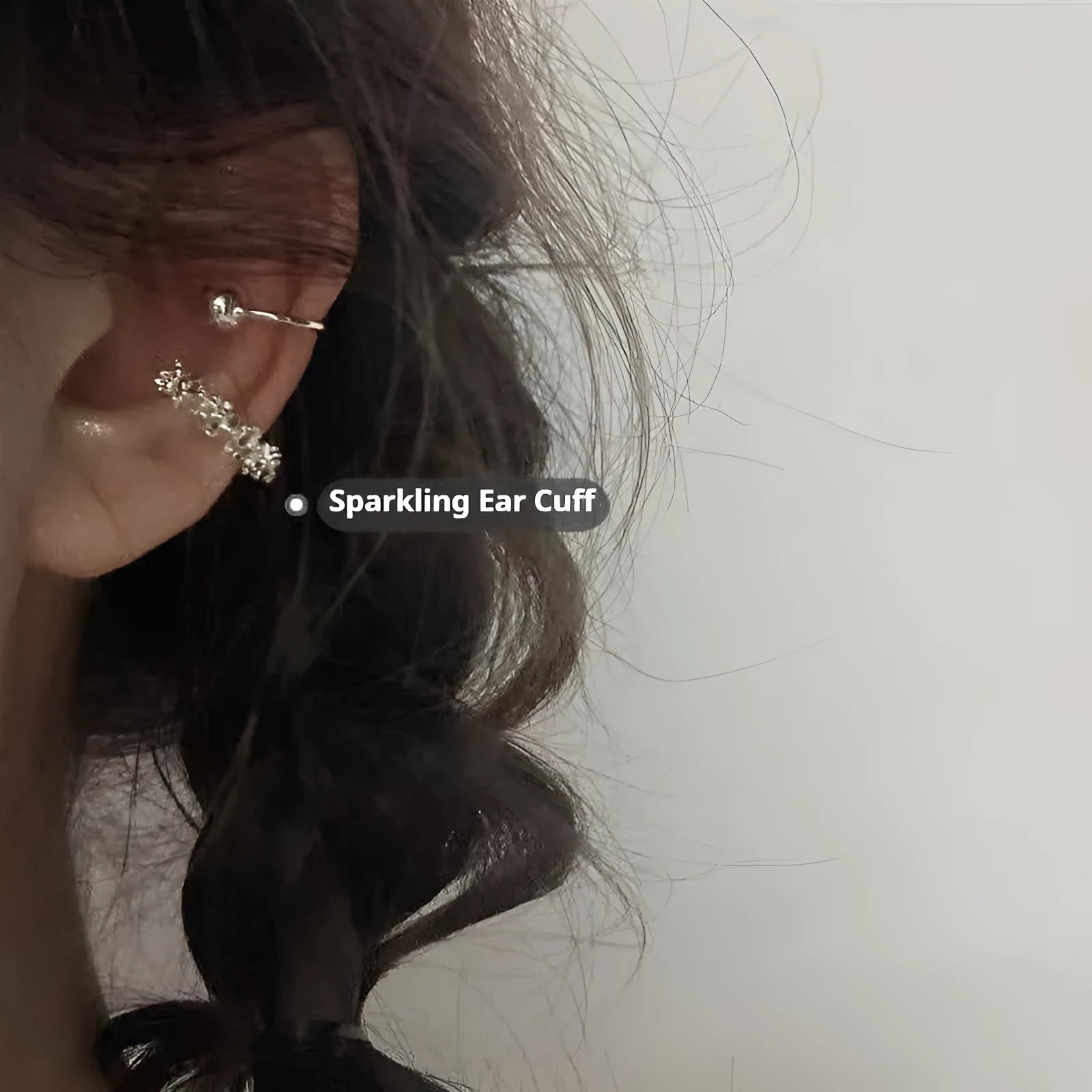 Geometric alloy clip-on earrings with irregular frosty B4710 colour patterning