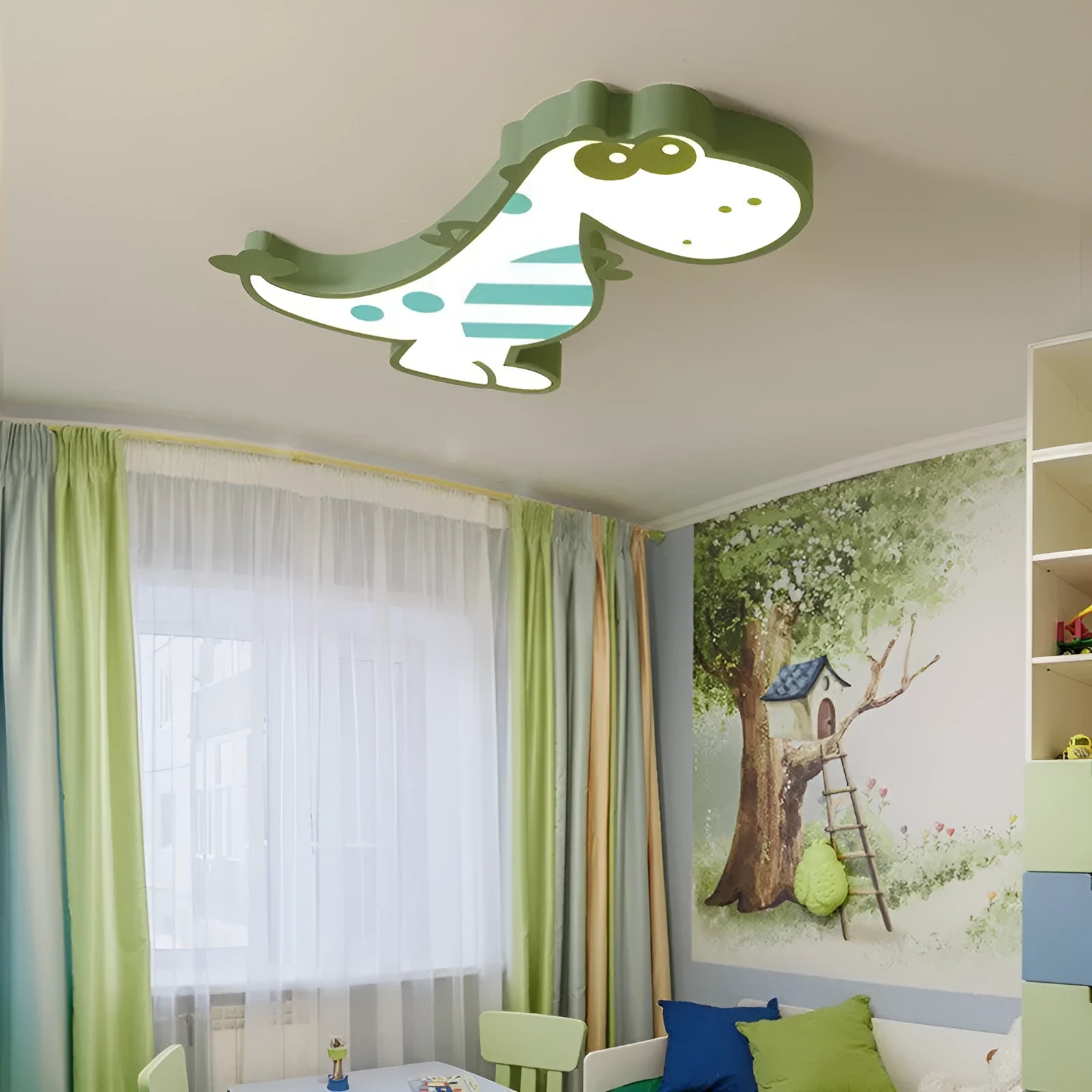 Dinosaur cartoon design ceiling light with 48cm diameter and electrodeless dimming control