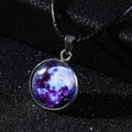 Luminous constellation design pendant necklace with adjustable chain in Christmas moon night sky theme