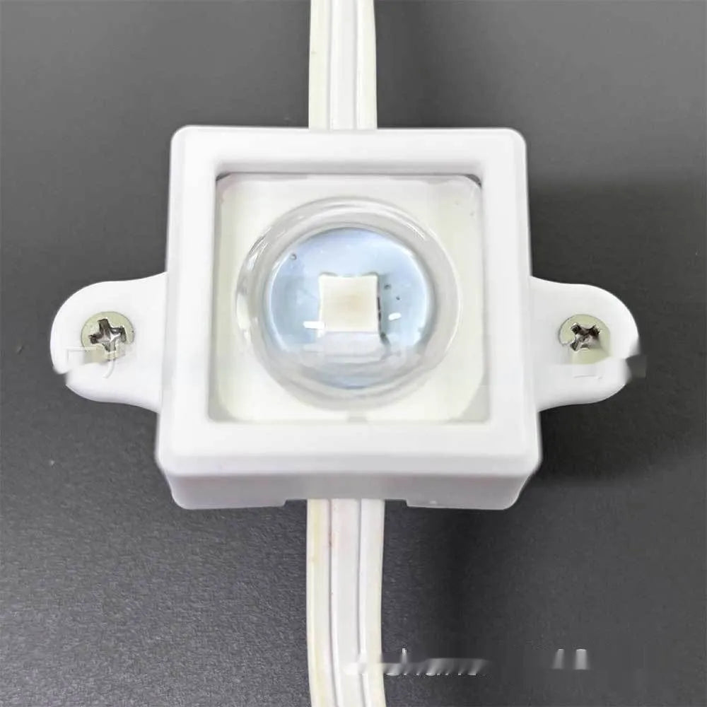 White plastic LED lampshade for fixed bracket systems measuring 1.7cm wide by 6cm long