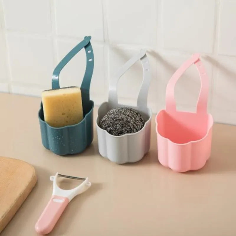 Nordic style plastic drain basket for kitchen sink in dark blue colour