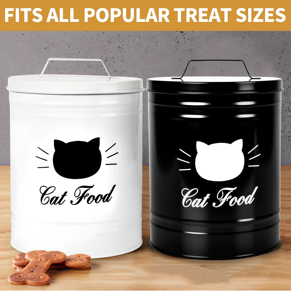 Iron sheet round can storage bucket with black or white inner box options