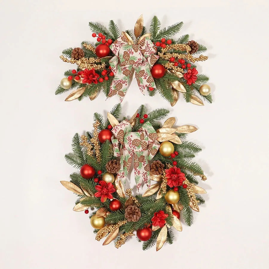 Christmas garland decoration in American country style with multiple design options