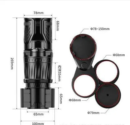 Retractable black car drink holder with adjustable base on a car dashboard.