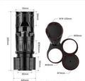 Retractable black car drink holder with adjustable base on a car dashboard.