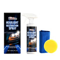HOMONTH 120ml headlight restoration spray bottle with sponge and cleaning cloth