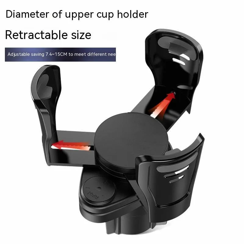 Car cup holder modification accessory in carbon fibre matte finish