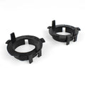 ABS plastic car LED headlight card holder showing 3.8cm x 3.7cm x 1cm dimensions
