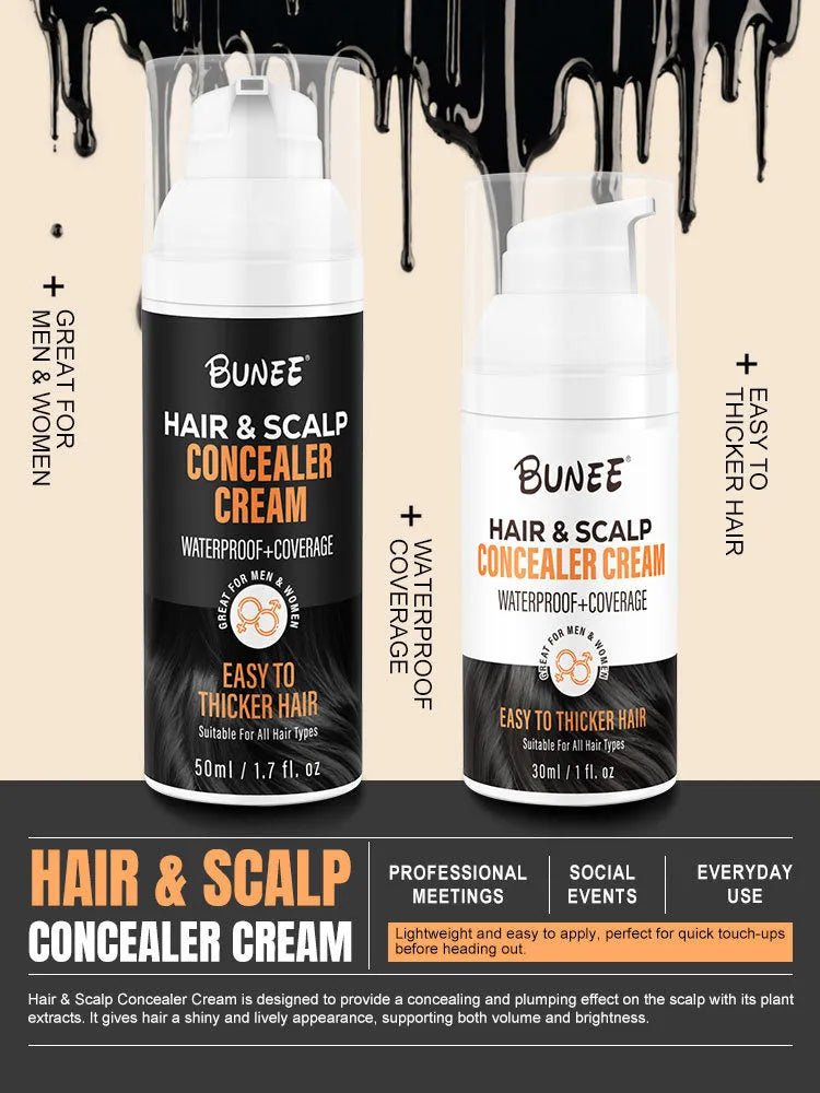 30ml scalp concealer pomade applicator for hair thinning coverage and natural-looking root concealment