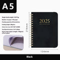 A5 size pu leather notebook with metal coil binding in multiple colour options for business gifts