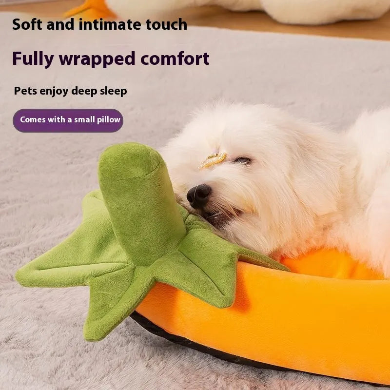 Universal removable washable dog mat in Brown Gray Orange Purple colours showing five size options