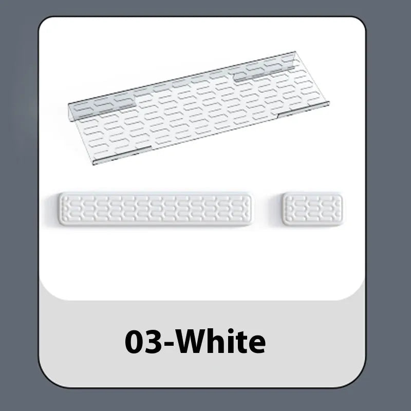 Double-sided keyboard and mouse pad with memory foam wrist rest in various colour options