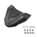 Fixed wind front wing motorcycle accessory for Adventure ADV models in black ABS plastic