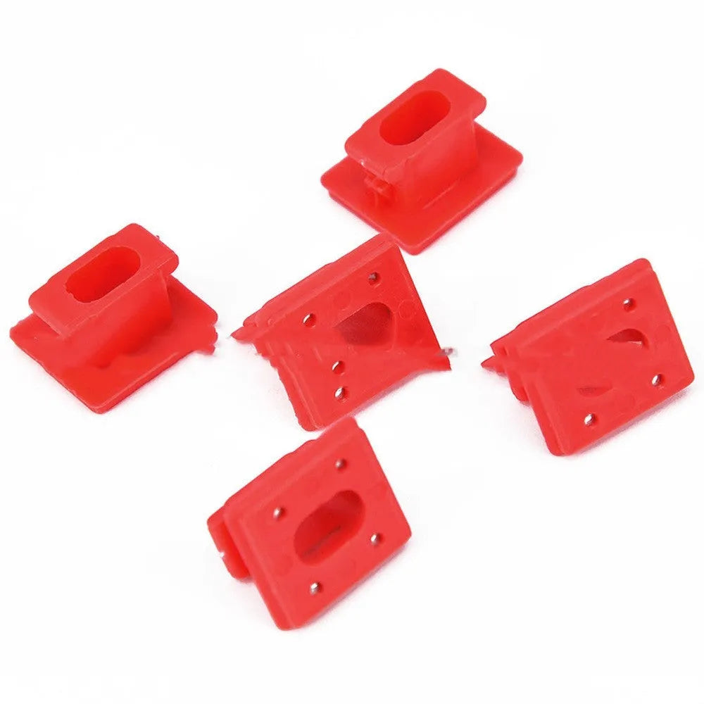 Plastic BMW interior trim panel snap buckle fastener clips for door card repair.