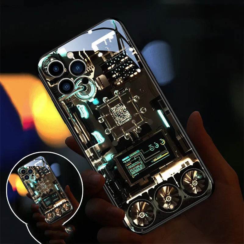 Xpress 14 tempered glass iPhone case with light notification feature for incoming calls