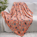 Cartoon style flannel blanket for child air conditioner cover in five colour options