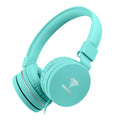 Bengoo C30 wired on-ear headphones with protein cushions and braided cable in mint green colour.
