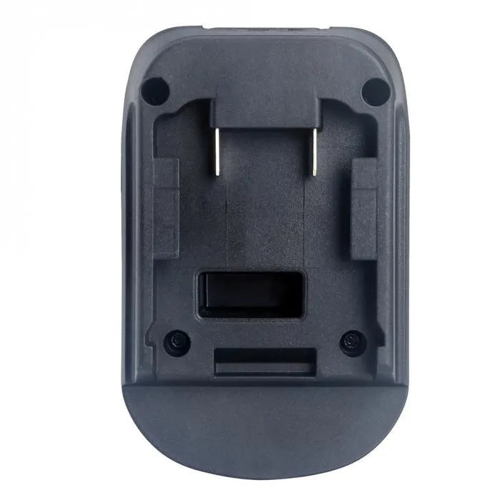 Black Milwaukee DM18M to Makita H99F battery adapter measuring 125x90x65 cm