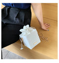 Small women's messenger bag with chain detailing in six colour options