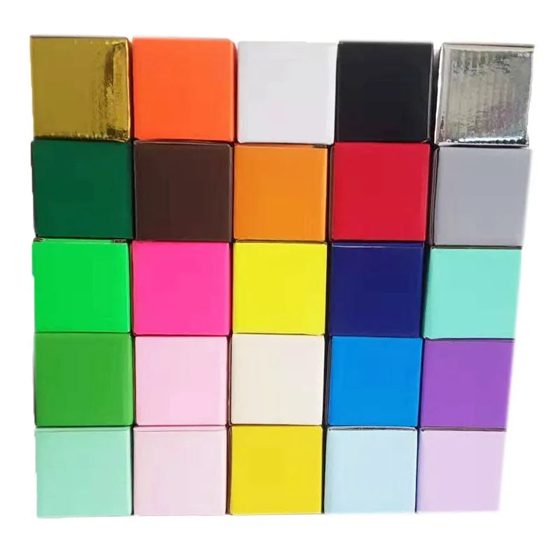 Square corrugated cardboard packaging box showing 3mm thickness and full stack carton construction